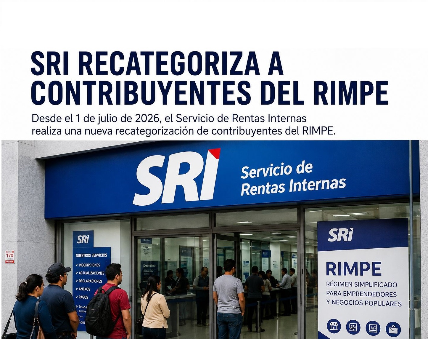 SRI recategoriza a contribuyentes del Rimpe desde el 1 de julio